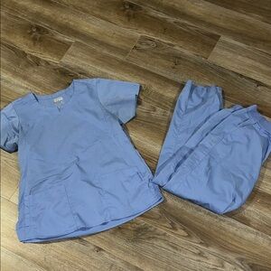 WonderWink Light Blue Scrub Set